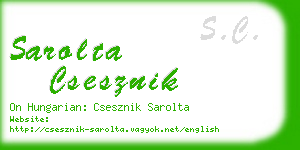 sarolta csesznik business card